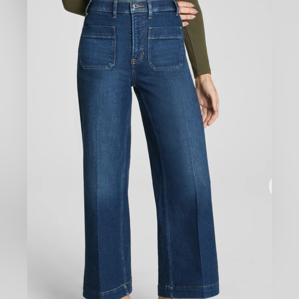 SPANX cropped wide leg Jeans XL-NWOT